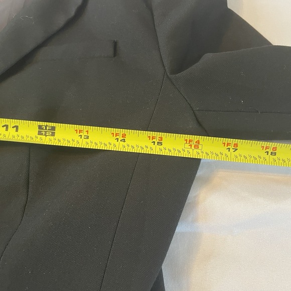 Banana Republic Women's 2P Black Stretch Blazer Petite Tailored Work Jacket - Picture 6 of 9